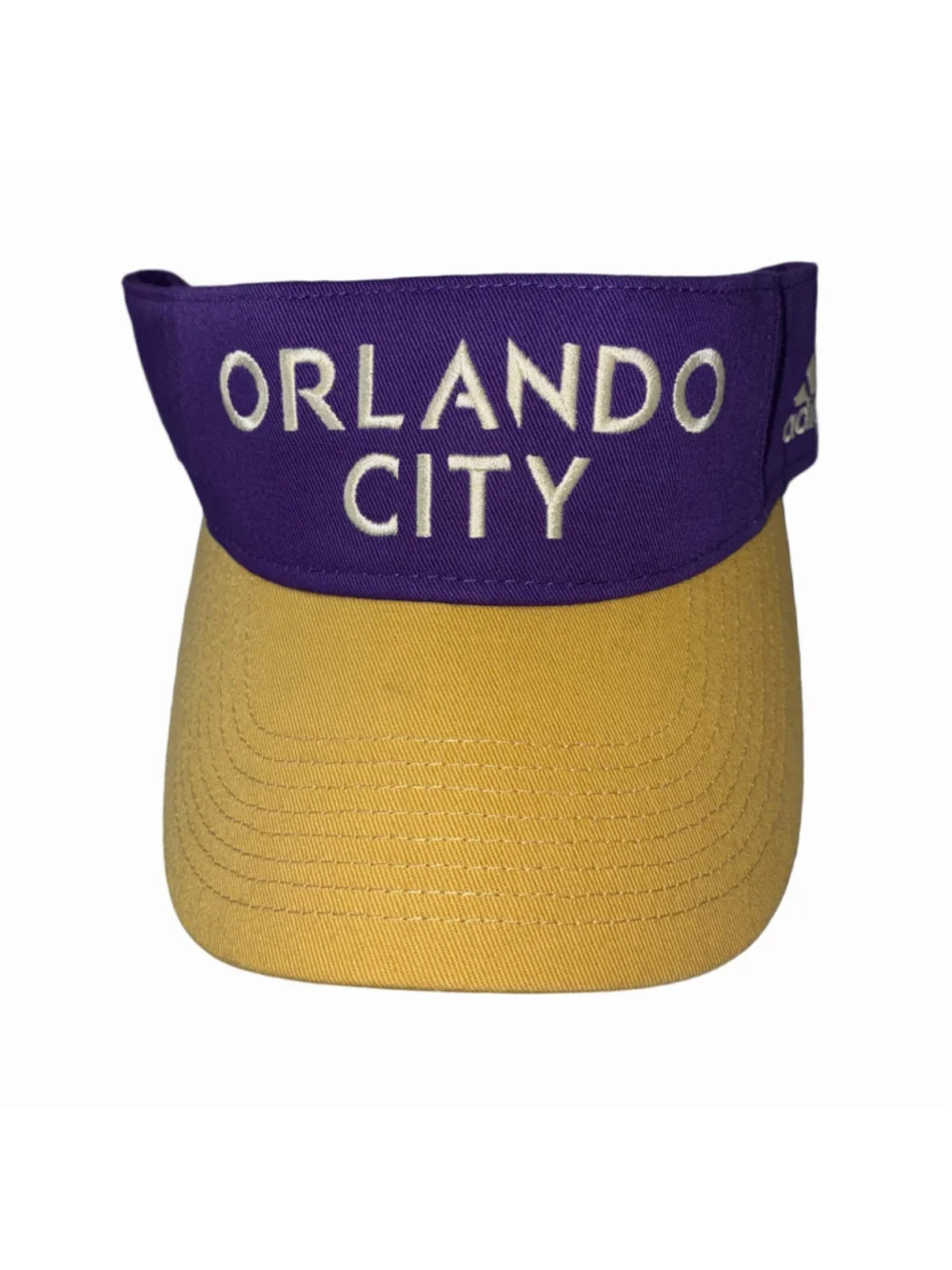 Adidas Orlando City Soccer Visor One Size Purple Gold NWT